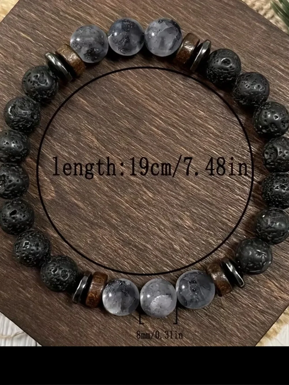 Obsidian bracelet
